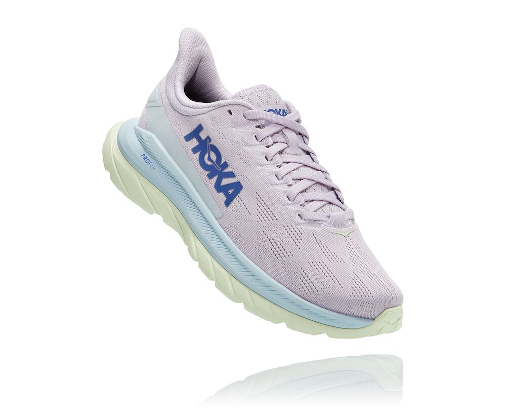 Hoka One One Mach 4 Löparskor Dam LjusLila/Turkos - SE-5169743